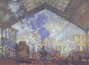 Claude Monet La Gare of St. Lazare France oil painting reproduction